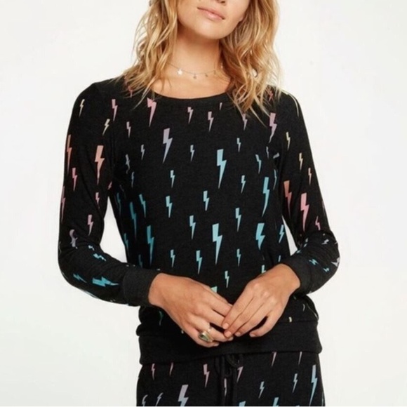 💕HP💕Chaser multicolor lightning bolts long sleeve shirt - Picture 2 of 2